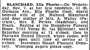 Ella (Cook) Blanchard
Obituary