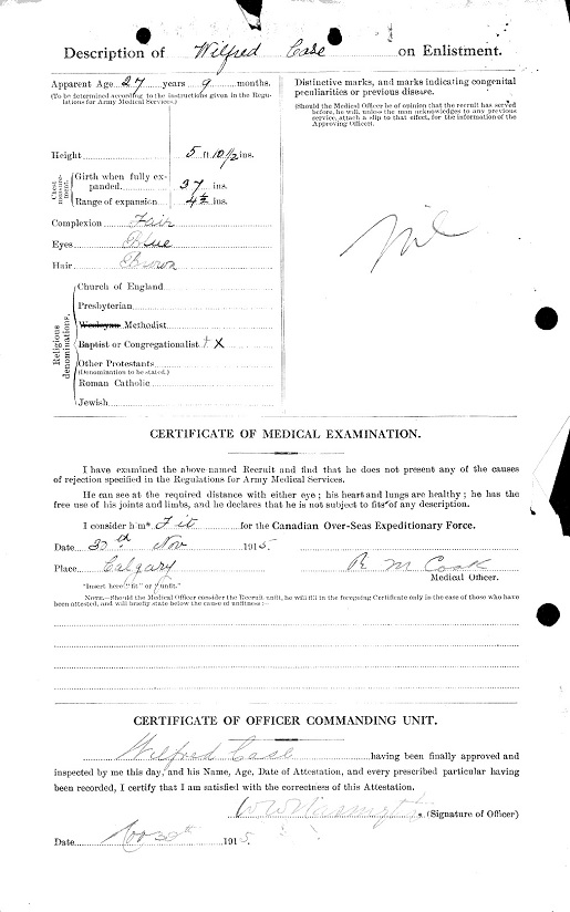 Wilfred H. Case
Attestation Paper Back