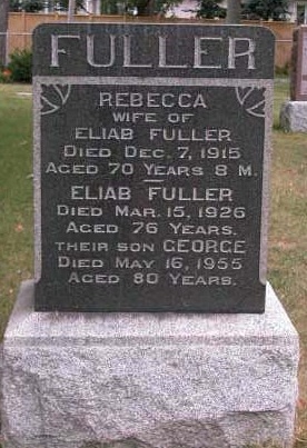 Eliab Fuller
Richmond Hill Cemetery
Richmond Hill, Ontario