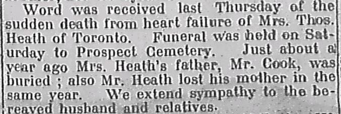 Elsie (Cook) Heath
Obituary