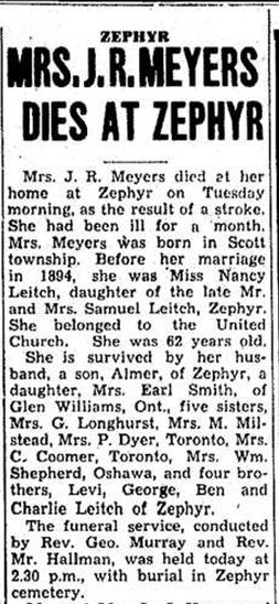 Nancy (Leitch) Meyers
Obituary
