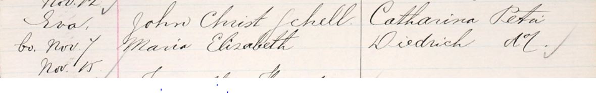 Eve Schell
Baptism Record